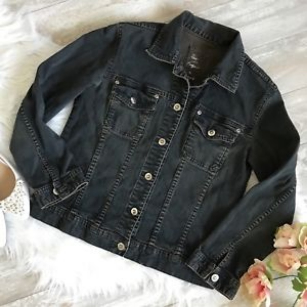 Chico's Hot Fudge Denime Jacket Size 0